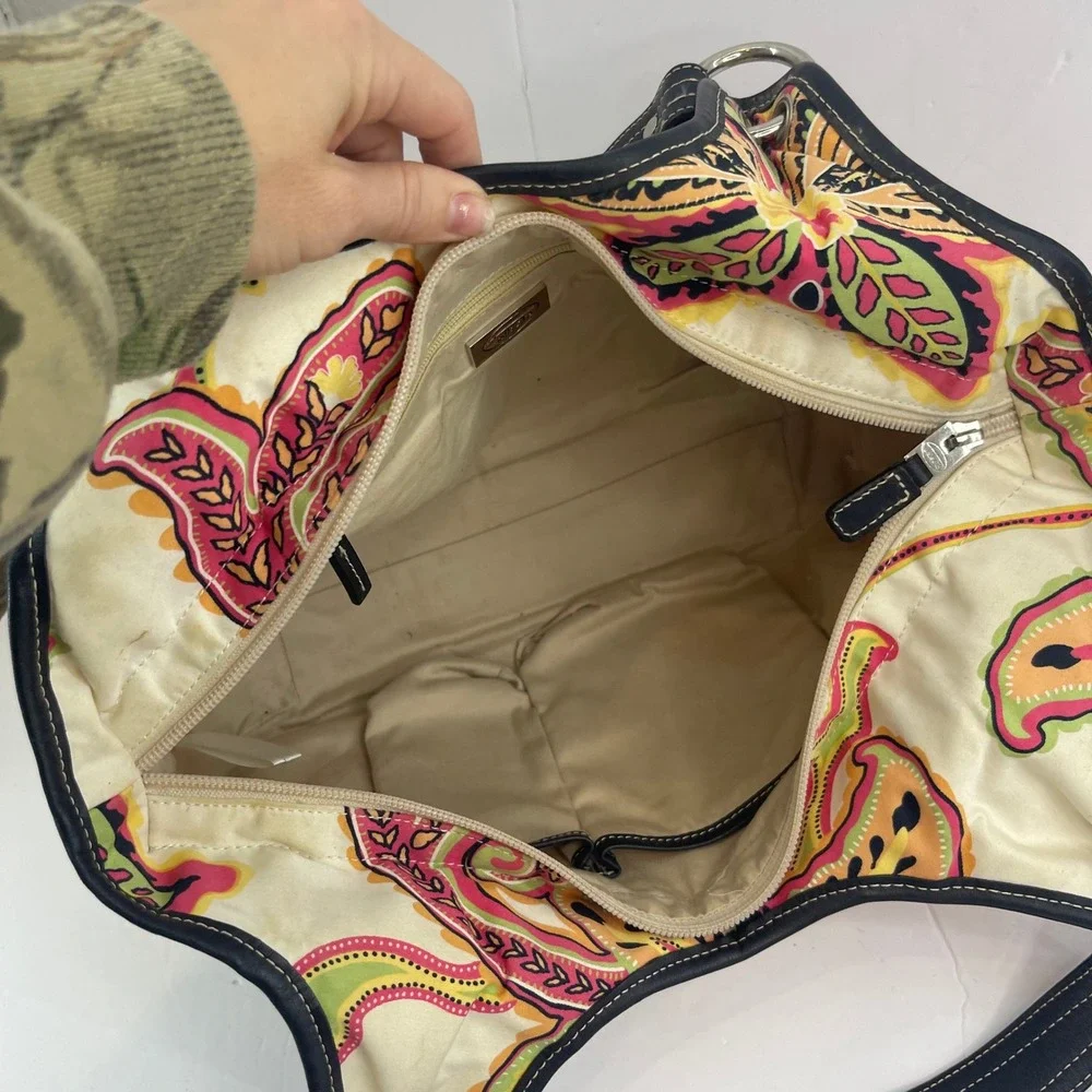 Floral Shoulder Bag‎ Y2K Resort Lilly Pulitzer Style Paris Hilton Bright Purse